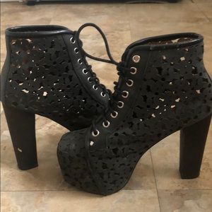 Jeffrey Campbell Aliya Daisy Ankle Boot